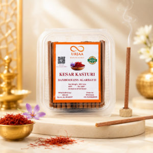 Kesar Kasturi Bambooless Agarbatti 100g | Charcoal-Free Dhoop Sticks.